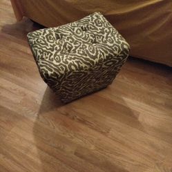 Animal Print Ottoman