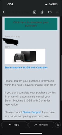Steam Machine Reservation – 3 Days to Claim