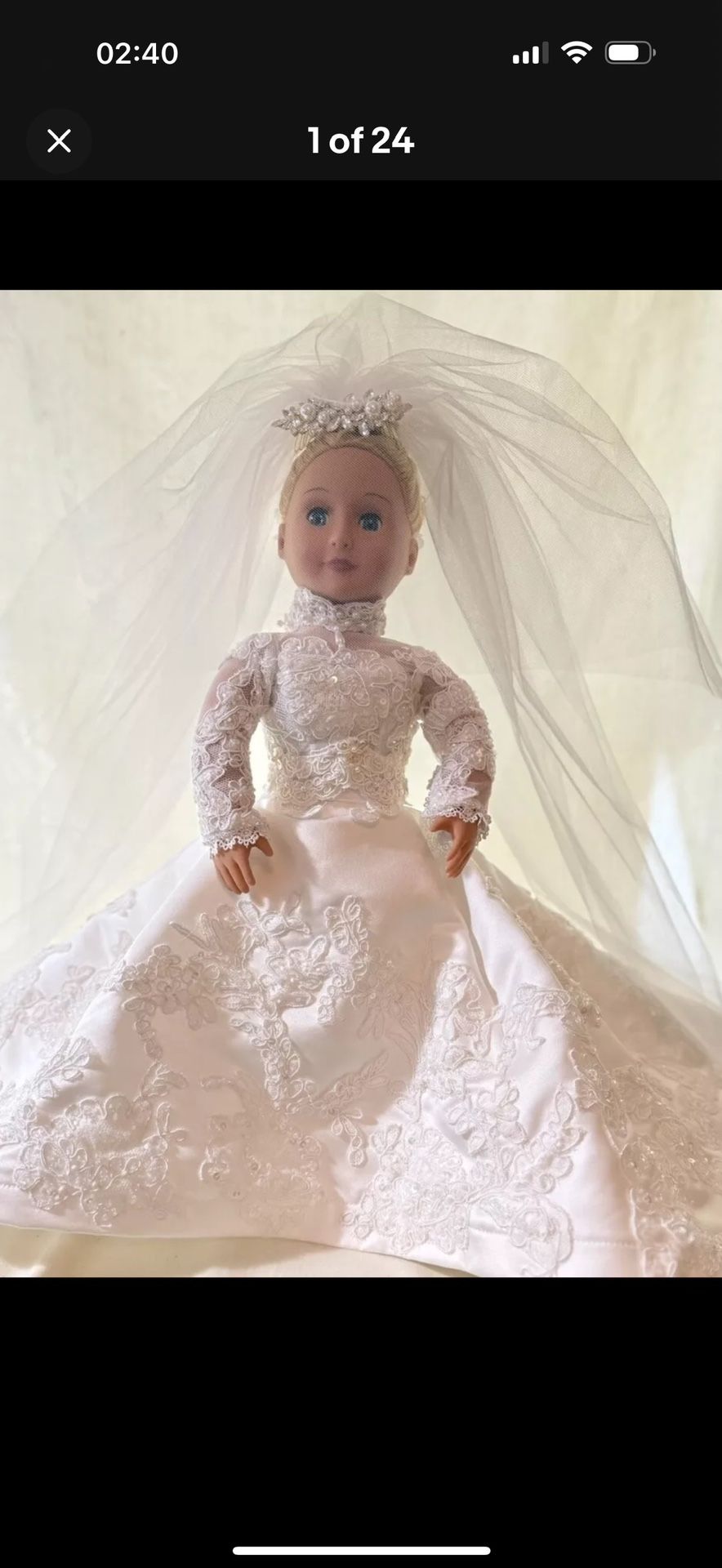 Our Generation Customized Bridal Doll