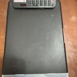staples clipboard storage with calculator