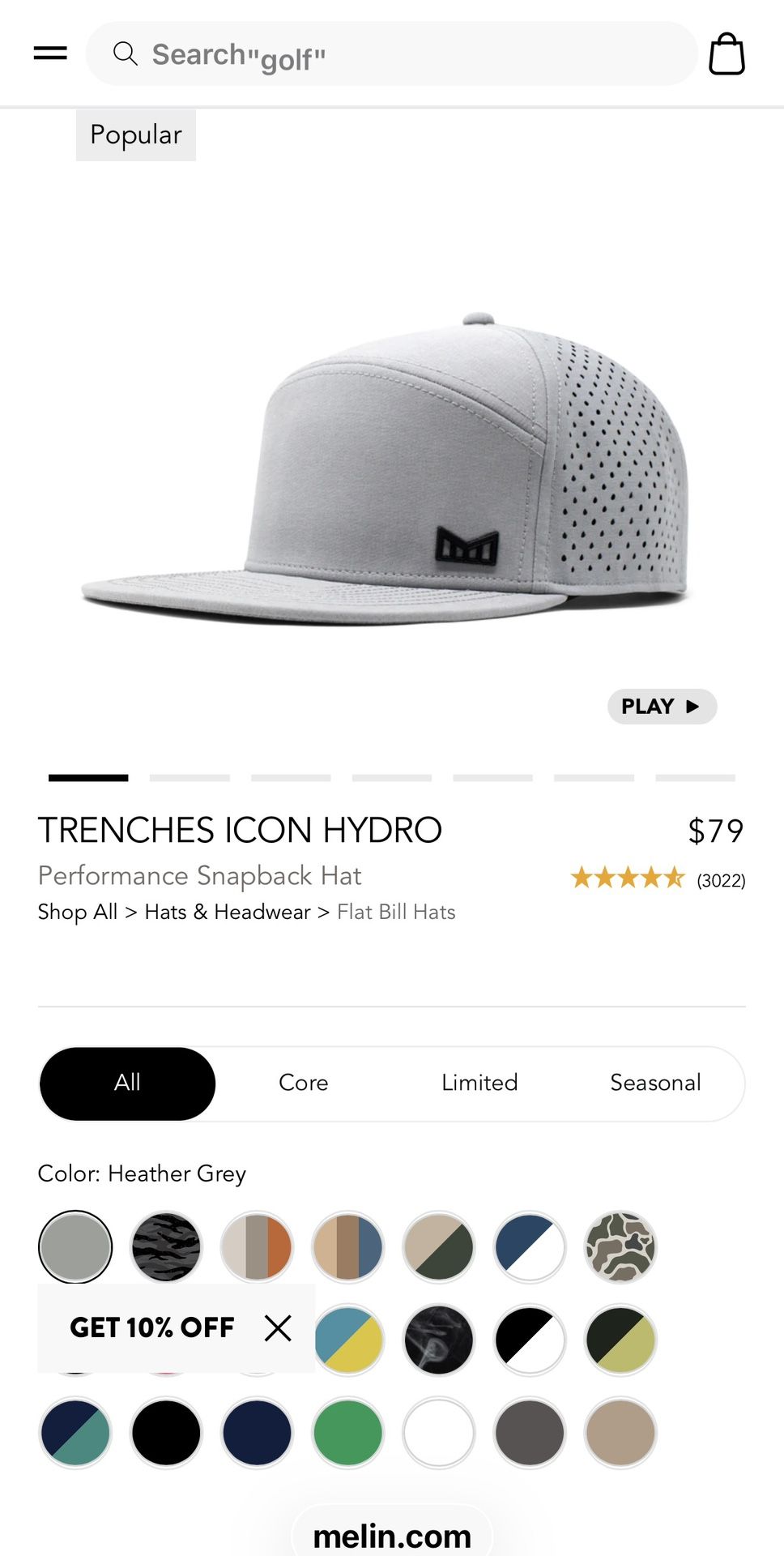 Melin TRENCHES ICON HYDRO 