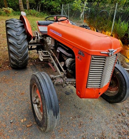 Classic Massey-Ferguson 35 Gas Tractor + 4" JBAR Brush Hog