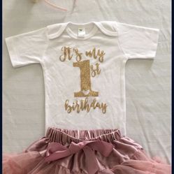 CAKE SMASH / BIRTHDAY OUTFIT 12-24MONTHS