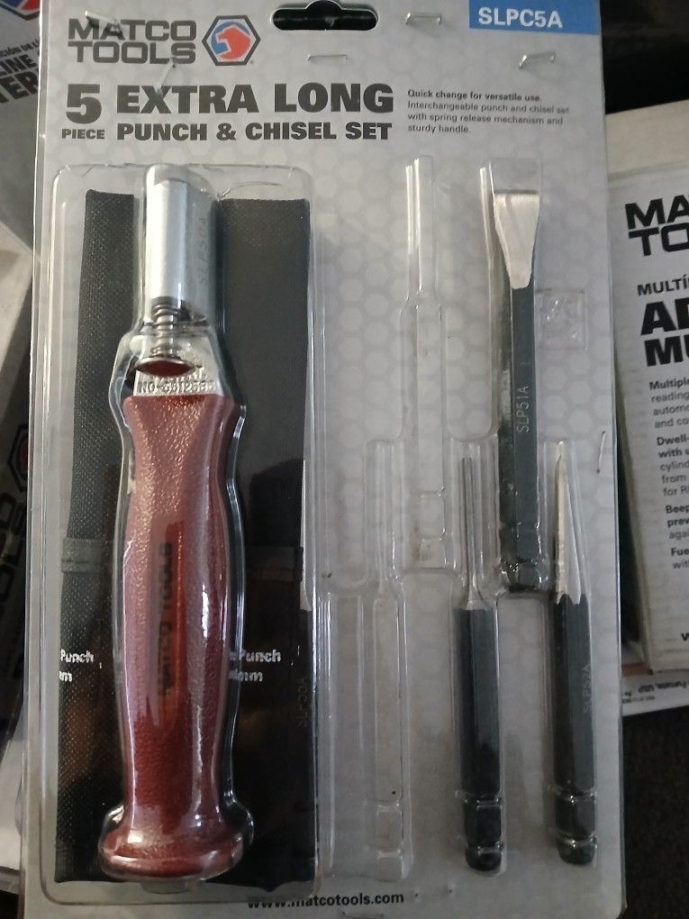 Matco 5 Extra Long Punch And Chisel Set