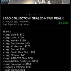 Brand New Lego Sets