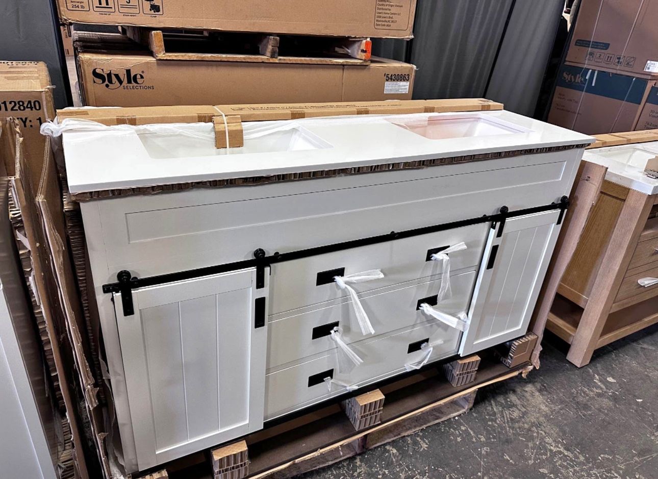 60” Double Sink Vanity With Top