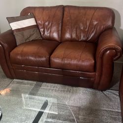 Leather Sofa And Love Seat