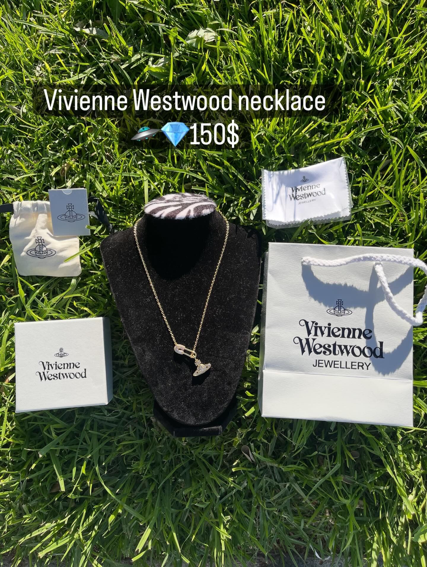 Vivinne Westwood 925 Silver Gold Plated Necklace