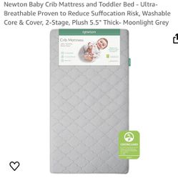 Newton Baby Crib Mattress and Toddler Bed. New 