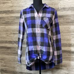 American Eagle Plaid Jegging Shirt Size Small