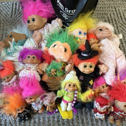 Vintage Collection of Troll Dolls 