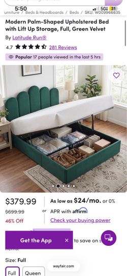 Wayfair bed frame FULL