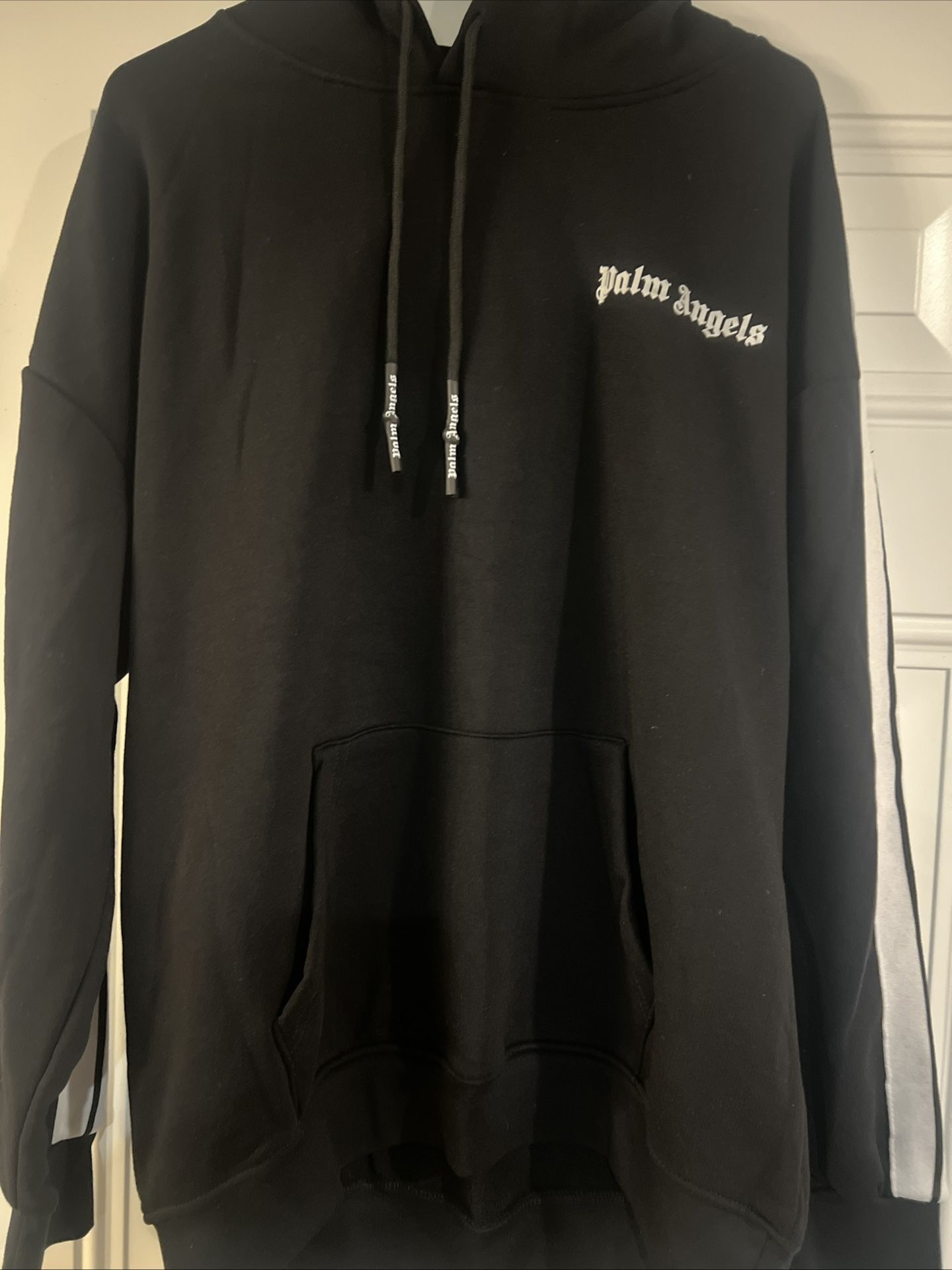 Palm Angels Stripped Hoodie Large