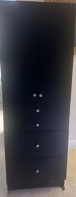 Black Tall Bedroom Dresser