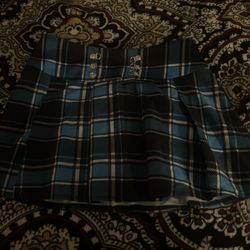 Retro Style Plaid Skirt