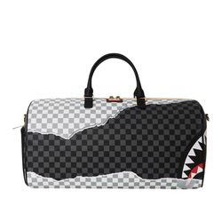 Sprayground Checkered Shark Mouth Duffle Bag