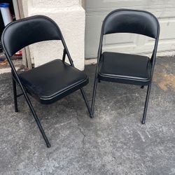 Black Foldable Party Chairs With Cushions