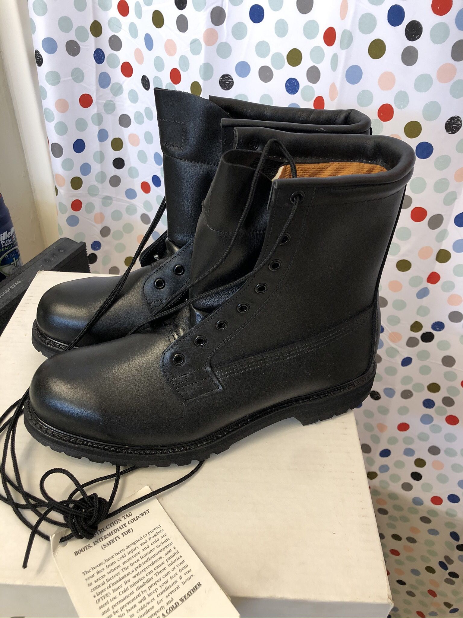 Vibram Mens Steel Toe Mens Military Boots