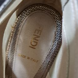 GOOD CONDITIONS " AUTHENTIC FENDI ANKLE HEELS 60$ NO BOX