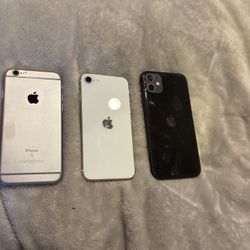 Apple iPhones Password Locked 3 Phone Lot