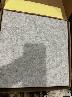 All new 11.8”x11.8”x0.35” 12 pack felt wall tiles