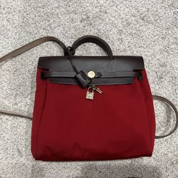 Authentic Hermes Herbag Backpak