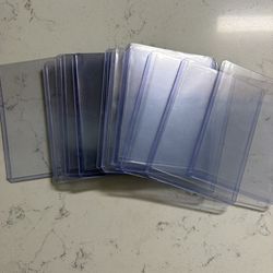15 Sports Card / Pokémon Top Loaders w/ Sleeves