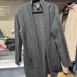 Eileen Fisher Wool Grey Cardigan