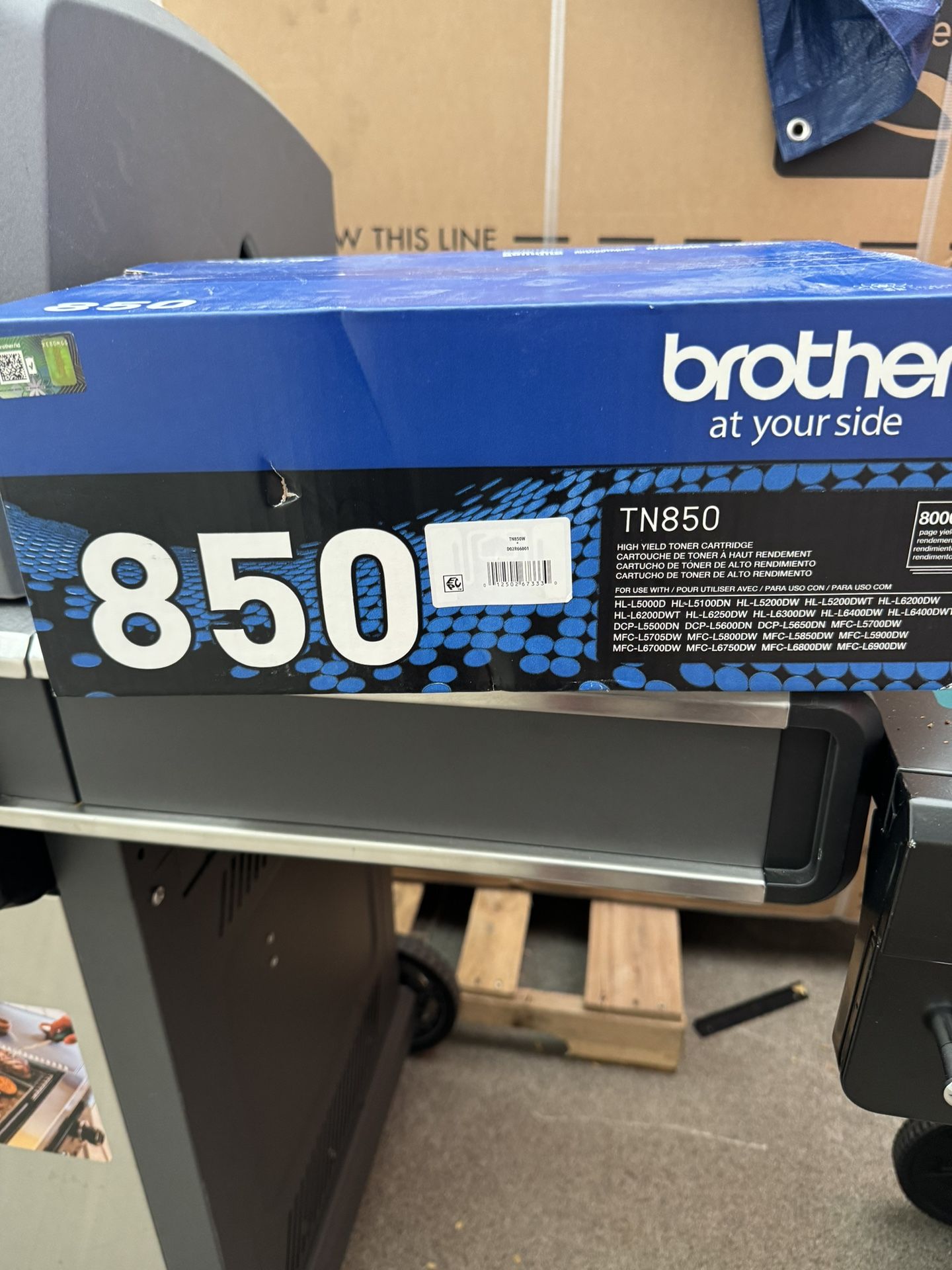 Brother Genuine TN-850 High-yield Printer Toner Cartridge