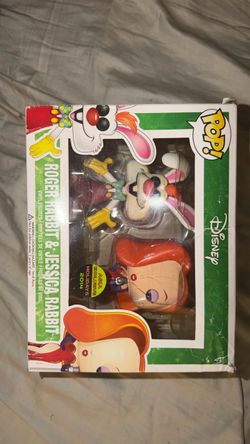 Original Funko Pop Roger rabbit and Jessica rabbit Very damaged