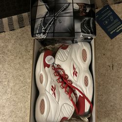 Reebok Question Mid 2006 Red Toe 10th Anniversary OG All