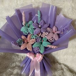 purple lily bouquet 