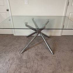 Rectangular Glass Dining Table ( NEW )
