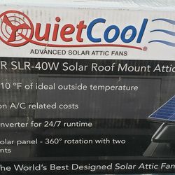 Quietcool Advanced Smart Attic Fan Solar Watts 40