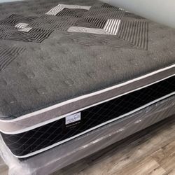 Full Oasis Thermal Comfort Europillow Top 12inch Mattress!!