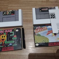 Pacman And Ms. Pacman SNES