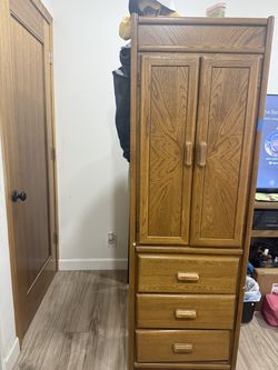 Wooden oak dresser