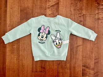NEW Little Toddler Girls Disney Jumping beans Green Minnie Daisy Sweater Size 5T