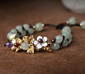 Natural Jade Bead Bracelet For Women