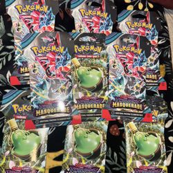 9 Cardboard Sleeved Pokemon Cards (Twilight masquerade)