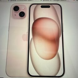Apple Iphone 13–128gb– Pink, Opened Box,  Unlocked,  82% Battery Capacity