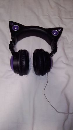 Apple headphones and the rest is like other headphones Plus a water bottle that folds up and down very nice
