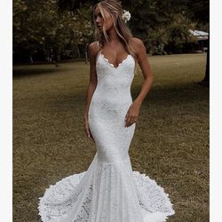 Mermaid Wedding Dress Size 2