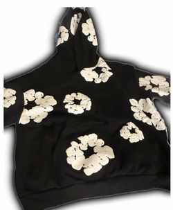 Denim Tears Cotton Wreath Hoodie Black