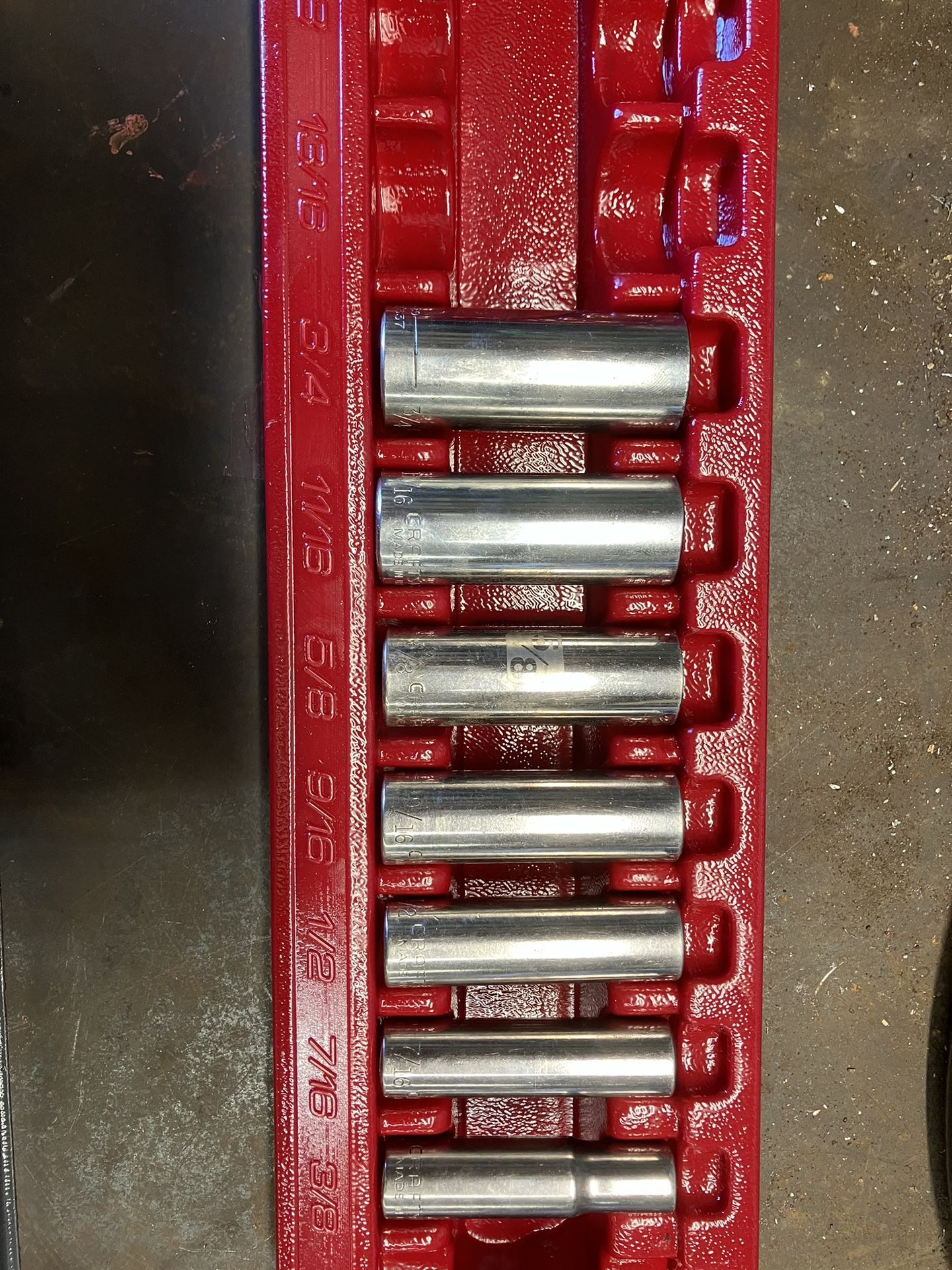 Craftsman Sae And Metric Deep Well 3/8 Sockets
