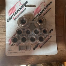 Billet Specialties 1/2 X20 X1/2 Long Open End Lugnuts 