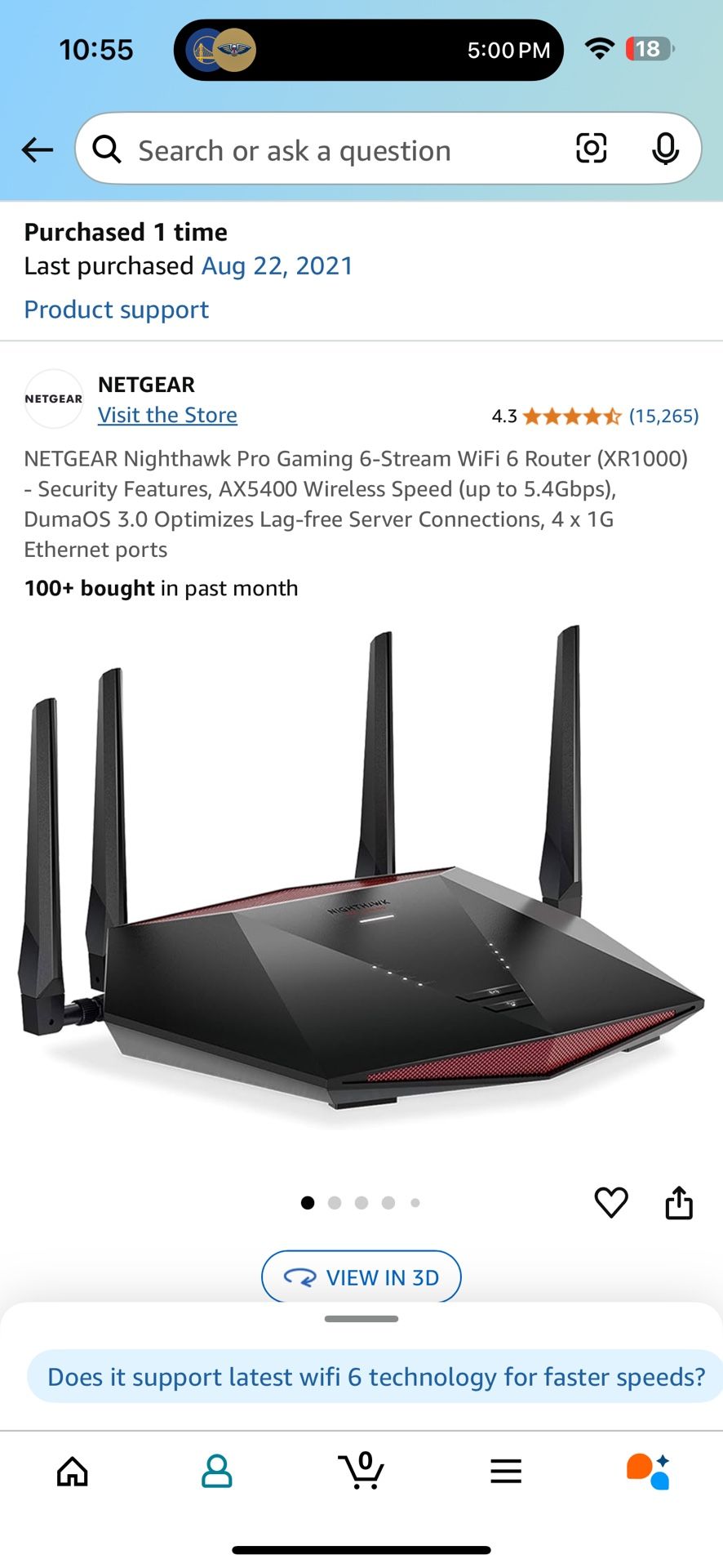 Netgear Nighthawk XR1000 Gaming Router