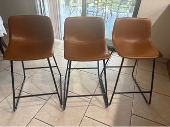 Kitchen leather stools 25 inch
