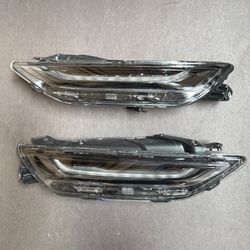 Pair 2019-2022 Chevy Blazer Upper LED DRL Running Light Headlights Assembly LH RH Side