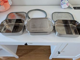 Clean Lunch'n Stainless Steel Bento Lunch Boxes – Set of 3